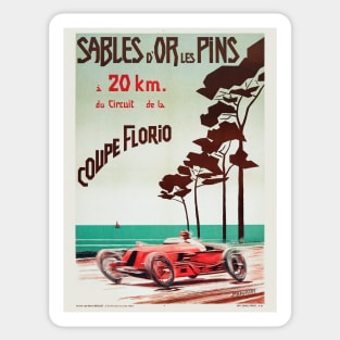 Sables-d'Or-les-Pins France Vintage Poster 1927 Sticker